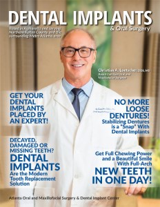 Dr Loetscher on the cover of Dental Implants & Oral Surgery magazine