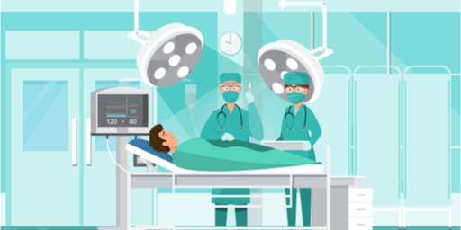 preparing for the oral surgery procedure