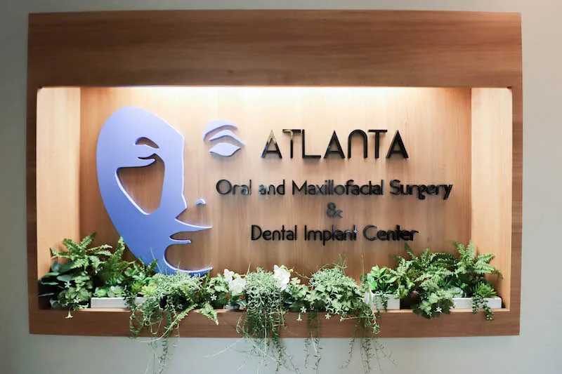 Modern office signage for